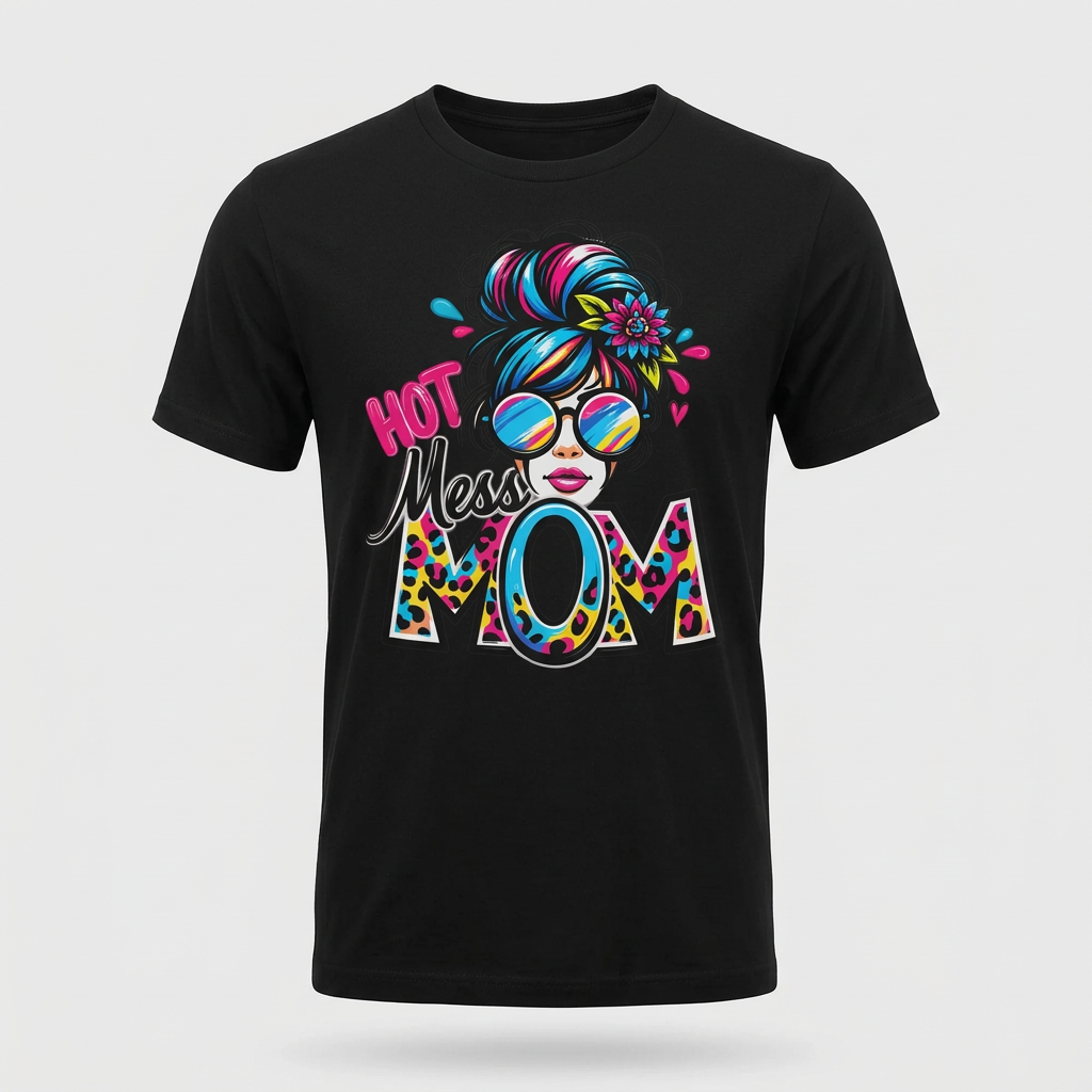 Hot Mess Mom T-shirt